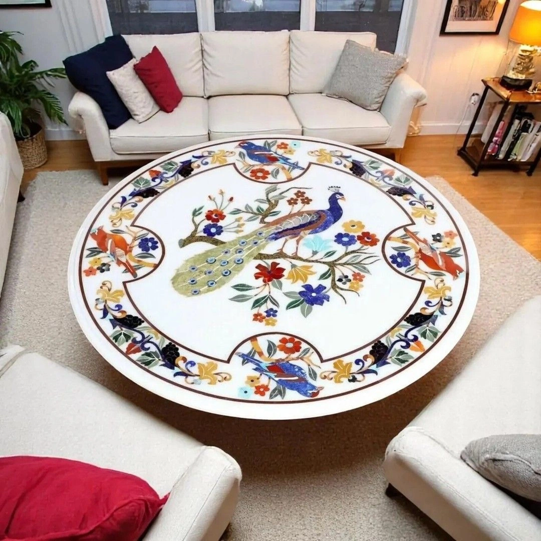 Peacock Round Coffee Table 